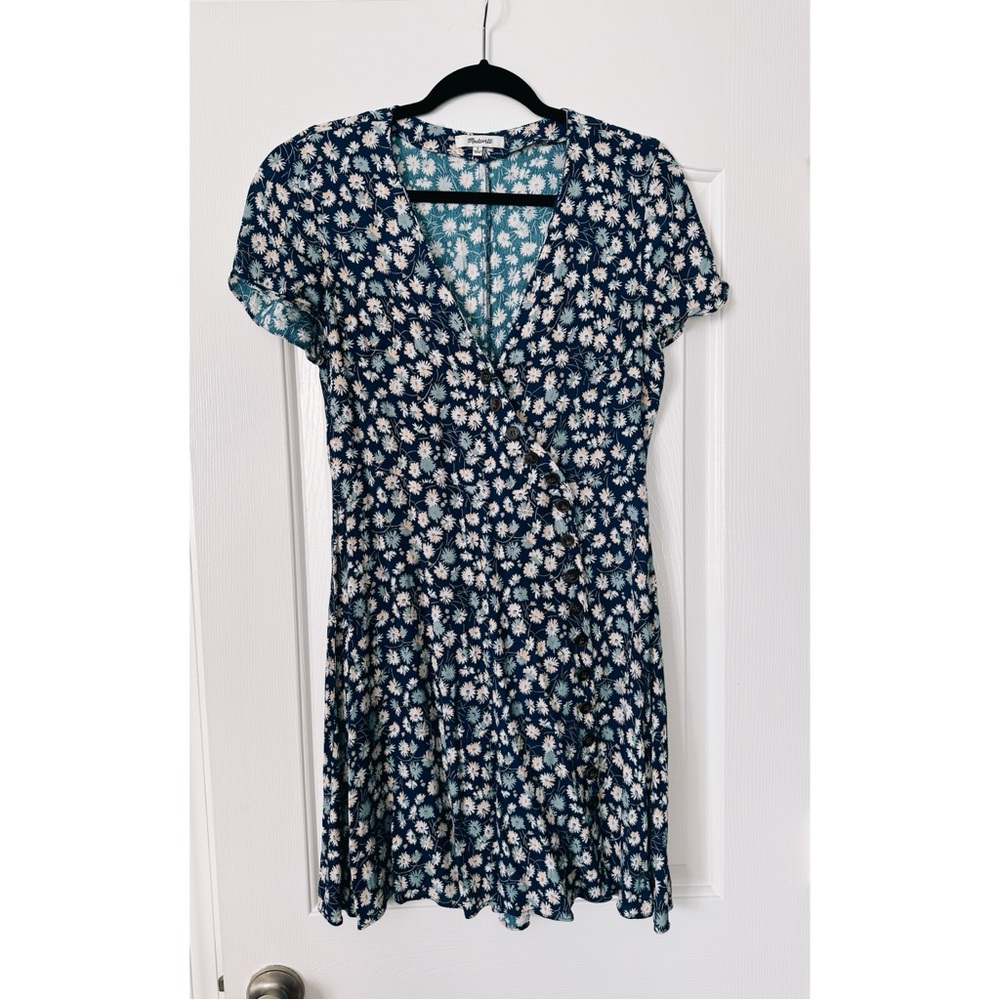 Madewell // Floral Blue Wrap Dress